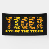 Oog van de tijger spandoek (Horizontaal)
