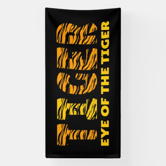Oog van de tijger spandoek (Verticaal)