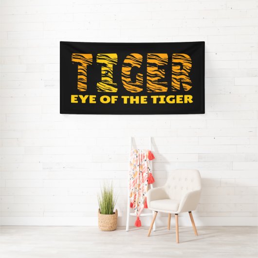 Oog van de tijger spandoek (Insitu)