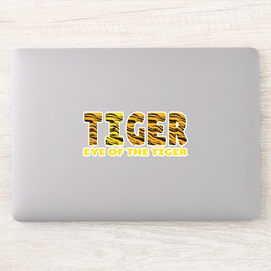 Oog van de tijger sticker (Computer)