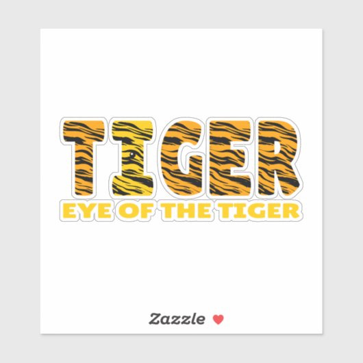 Oog van de tijger sticker (Vel)