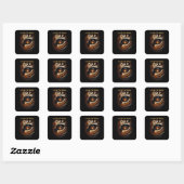 Oog van de Tijger Vierkante Sticker (Vel)