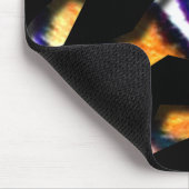 Oog van de tijgerscheur door muismat (Hoek)