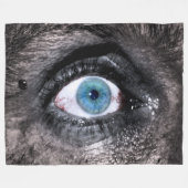 OOG VAN DE WEERWOLF FLEECE DEKEN (Voorkant (Horizontaal))