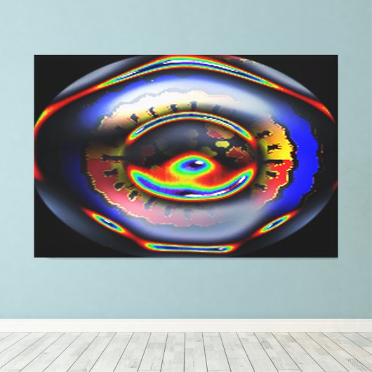 OOG VAN DE WERELD CANVAS AFDRUK (Insitu (Houten vloer))