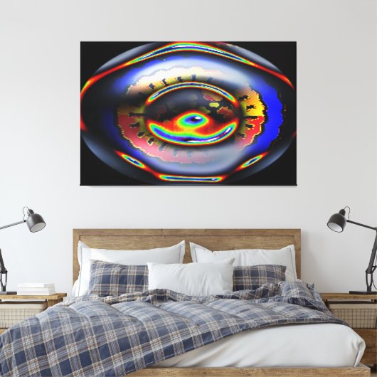 OOG VAN DE WERELD CANVAS AFDRUK (Insitu (Slaapkamer))