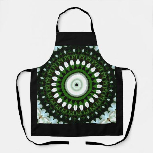 Oog van de Witte Magnolia Schort (Voorkant)