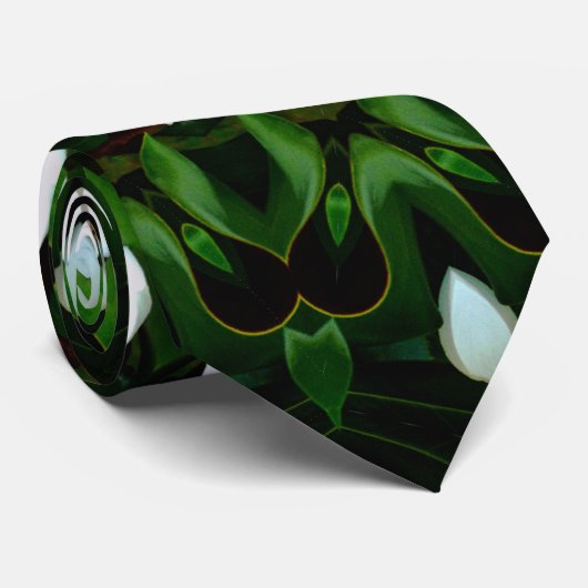 Oog van de Witte Magnolia Stropdas (Opgerold)