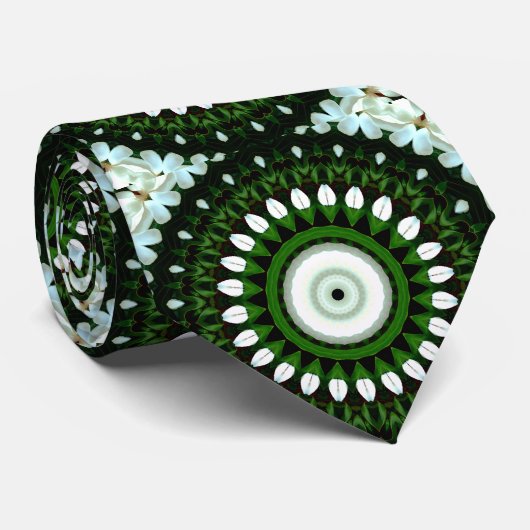 Oog van de Witte Magnolia Stropdas (Opgerold)