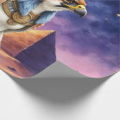 Oog van de Zon – De Eeuwige Valk van de Woestijn Cadeaupapier (Hoek)