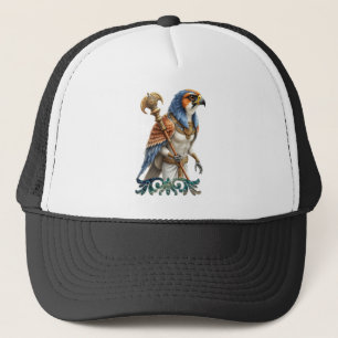 Oog van de Zon – De Eeuwige Valk van de Woestijn Trucker Pet