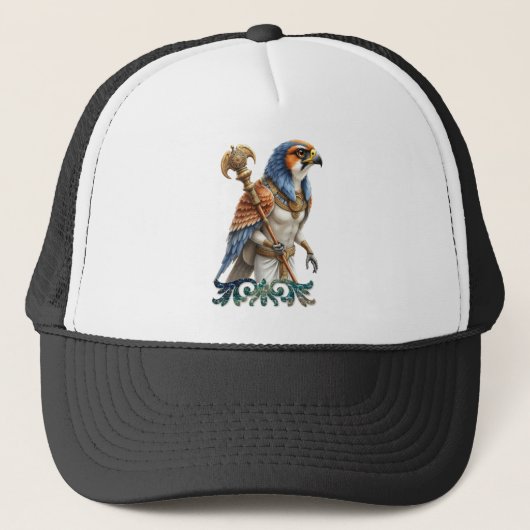 Oog van de Zon – De Eeuwige Valk van de Woestijn Trucker Pet (Voorkant)