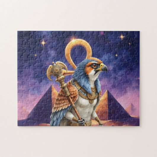 Oog van de Zon – De Eeuwige Valken van de Woestijn Legpuzzel (Horizontaal)