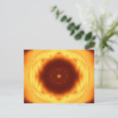 Oog van de zon Mandala Briefkaart (Staand voorkant)