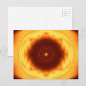 Oog van de zon Mandala Briefkaart (Voorkant / Achterkant)