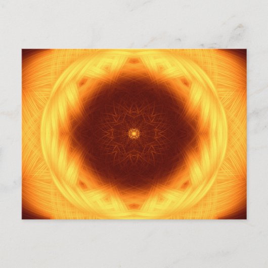 Oog van de zon Mandala Briefkaart (Voorkant)