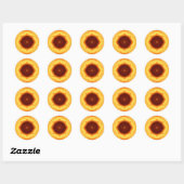 Oog van de zon Mandala Ronde Sticker (Vel)