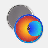 Oog Van De Zon Ronde Magneet (Voorkant / Achterkant)