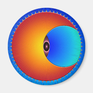 Oog Van De Zon Ronde Magneet