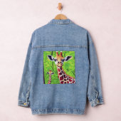 Oog van een giraffe denim jacket (Hangar)