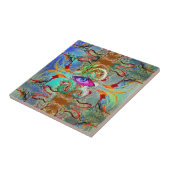 Oog van een multidinensionaal Storm Tegeltje (Zijkant)