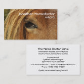 Oog van een paard visitekaartje (Voorkant / Achterkant)