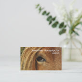 Oog van een paard visitekaartje (Staand voorkant)