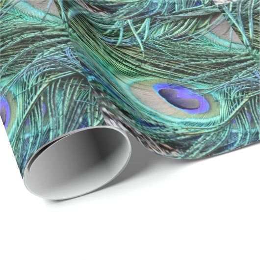 Oog van een peacockdoether cadeaupapier (Rol Hoek)