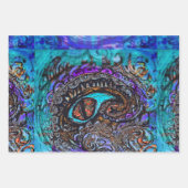 Oog van een Zee monster Inpakpapier Vel (Voorkant 3)
