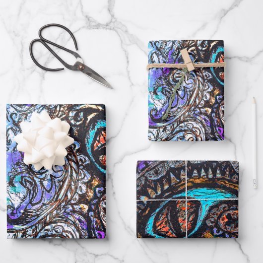 Oog van een Zee monster Inpakpapier Vel (Voorkant)