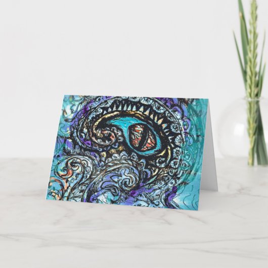 Oog van een Zee monster Kaart (Voorkant)