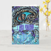 Oog van een Zee monster Kaart (Gele Bloem)