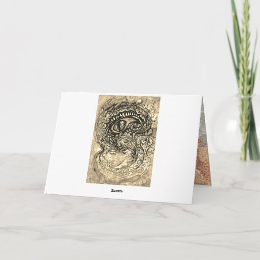 Oog van een Zee monster Kaart (Achterkant)