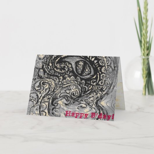 Oog van een Zee monster Kaart (Voorkant)