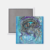 Oog van een Zee monster Magneet (Voorkant / Achterkant)
