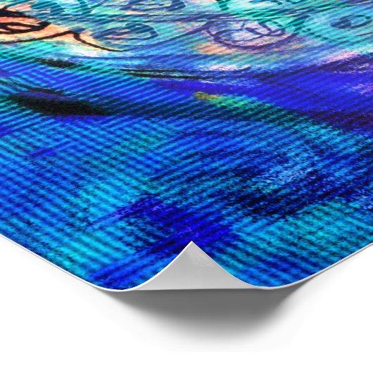 Oog van een Zee monster Poster (Hoek)