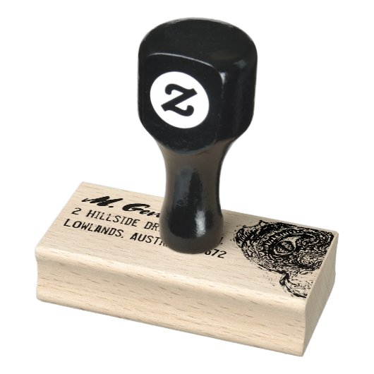 Oog van een Zee monster Rubberstempel (Stempel)