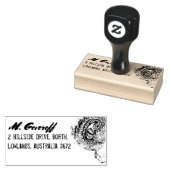 Oog van een Zee monster Rubberstempel (Gestempeld)