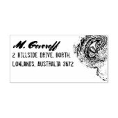 Oog van een Zee monster Rubberstempel (Afrduk)