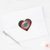 Oog van God Hart Sticker (Envelop)