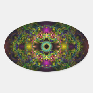 Oog van God - Vesica Piscis Ovale Sticker