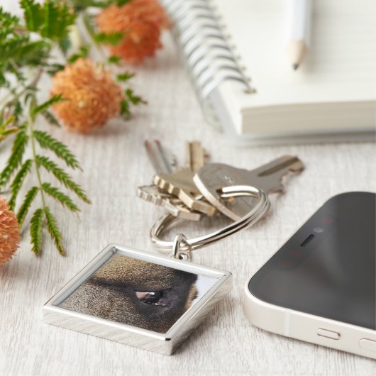 Oog van Grote Deen Sleutelhanger (Zijkant)