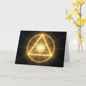 Oog van het Goddelijke Wenskaart - 5x7 Kaart (Gele Bloem)