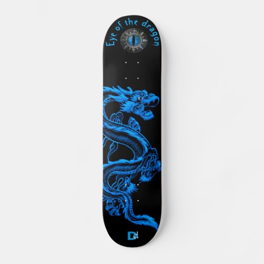 Oog van het merk Dragon Blue en Black Dd Persoonlijk Skateboard (Voorkant)