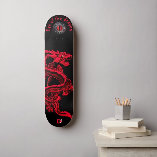 Oog van het merk Dragon Red en Black Dd Persoonlijk Skateboard (Muurkunst)