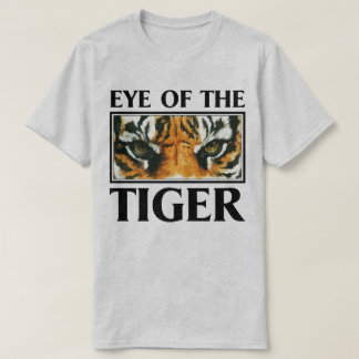 Oog van het Motivatie T-shirt van de tijgerslang