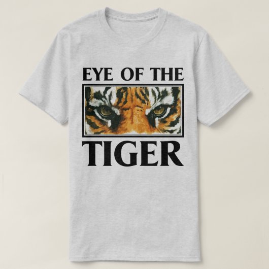 Oog van het Motivatie T-shirt van de tijgerslang (Design voorkant)