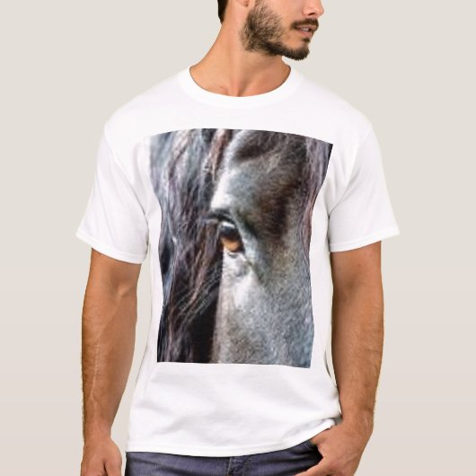 oog van het paard t-shirt (Voorkant)