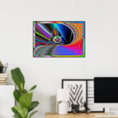 Oog van het Poster van de piramide (Thuiskantoor)