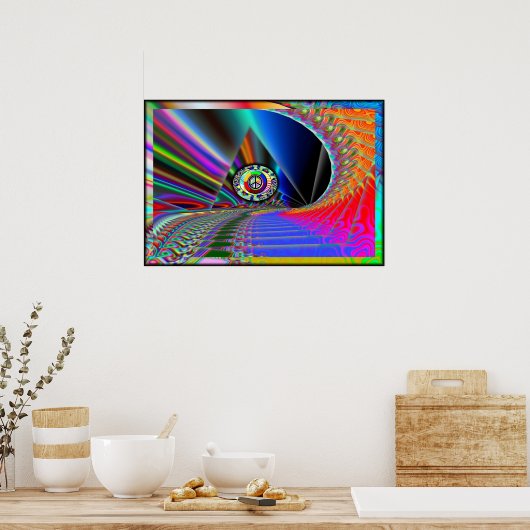 Oog van het Poster van de piramide (Keuken)